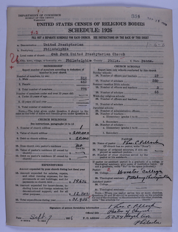 Scan of United Presbyterian Church of North America: 351