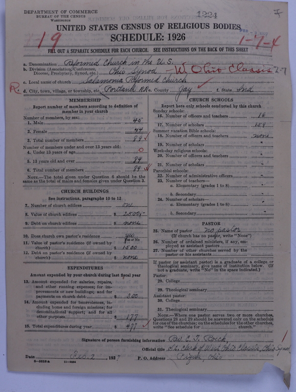Scan of Reformed Church in the United States: 1224