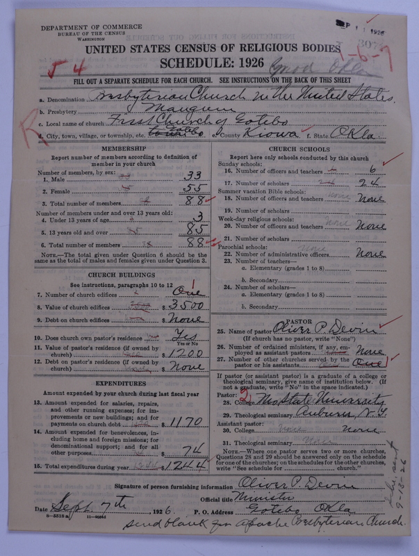 Scan of Presbyterian Church in the United States: 3071