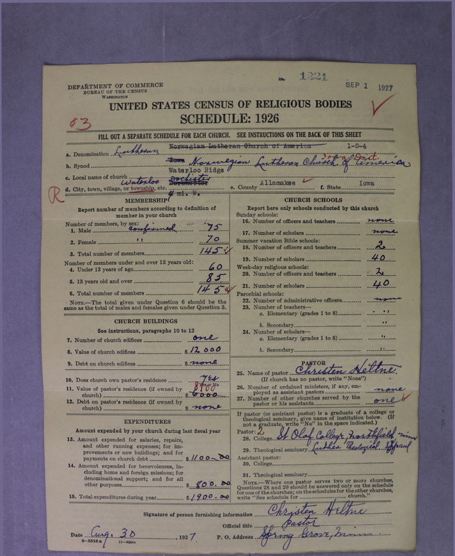 Scan of Norwegian Lutheran Church of America: 1221