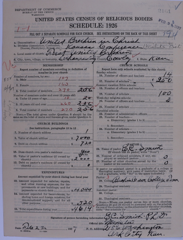 Scan of Church of the United Brethren in Christ: 2161