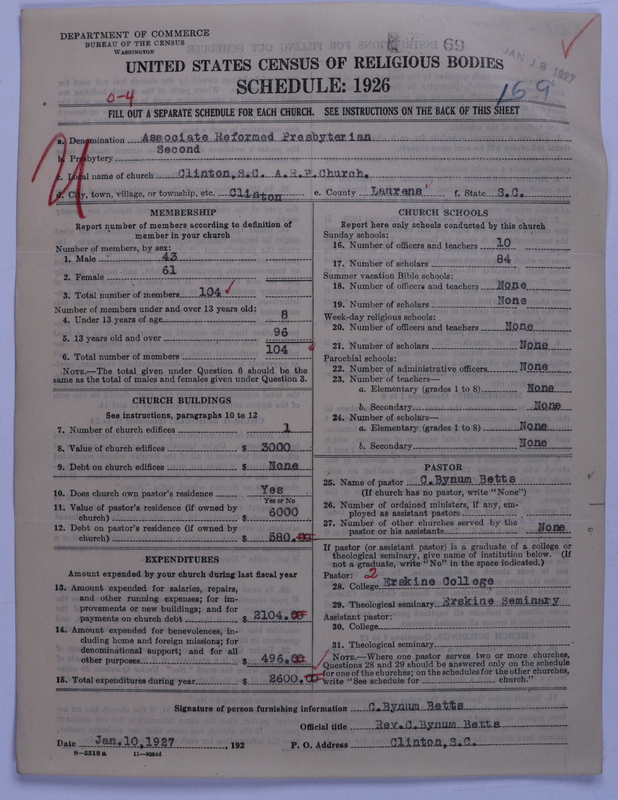 Scan of Associate Reformed Presbyterian Church: 69