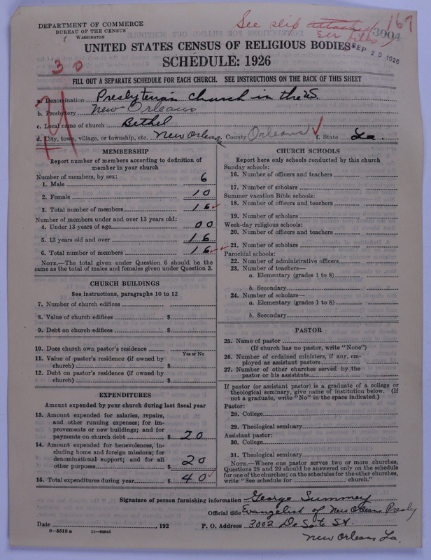 Scan of Presbyterian Church in the United States: 3004