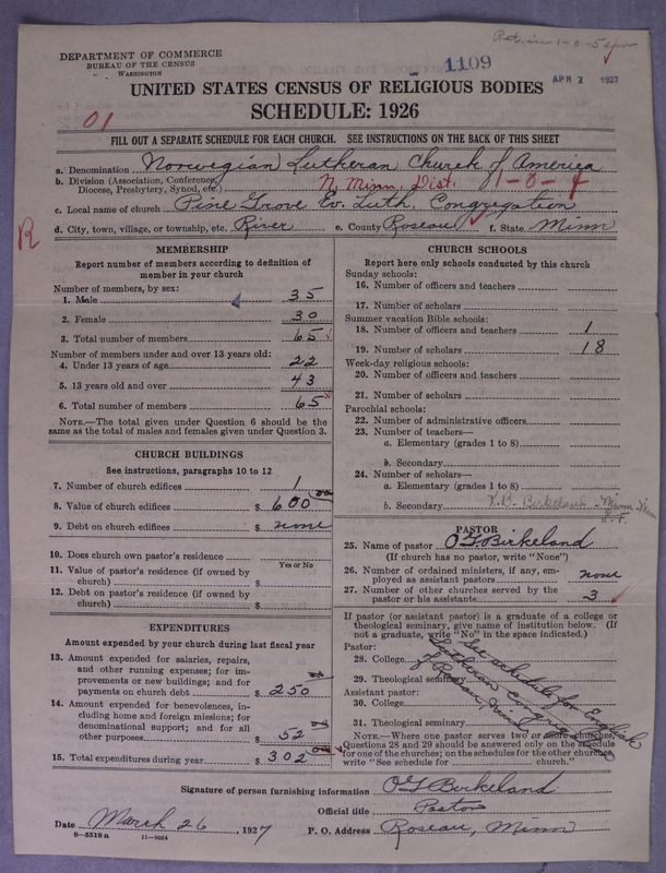 Scan of Norwegian Lutheran Church of America: 1109