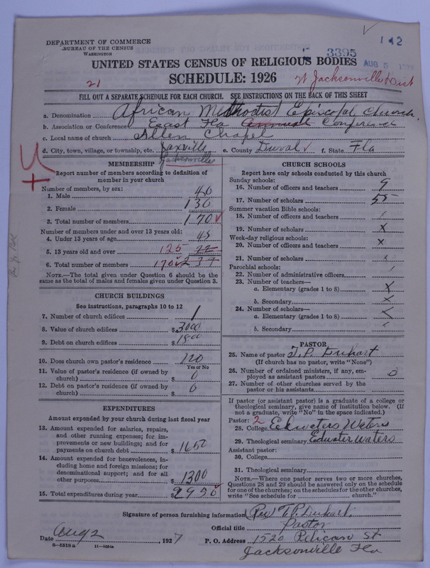 Scan of African Methodist Episcopal Church: 3395