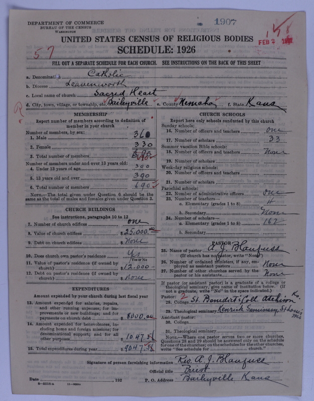 Scan of Roman Catholic Church: 1907