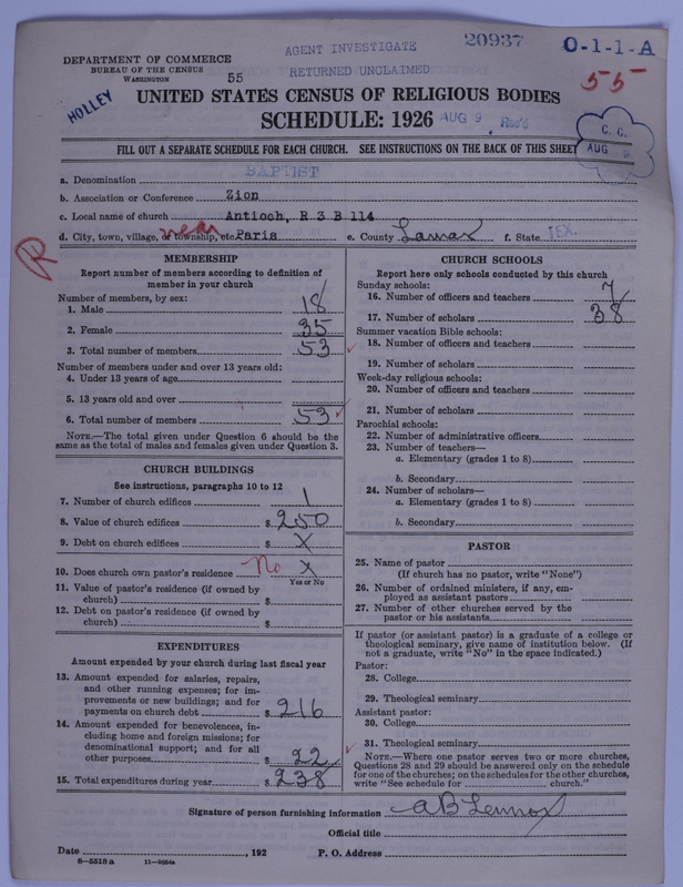 Scan of Negro Baptists: 20937