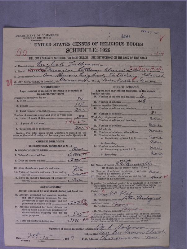 Scan of Norwegian Lutheran Church of America: 450