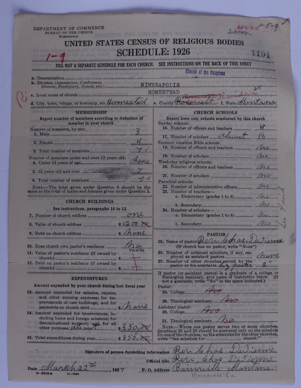 Scan of Church of the Nazarene: 1191