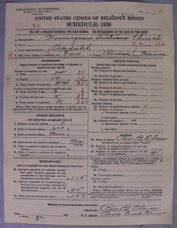 Scan of Norwegian Lutheran Church of America: 1103