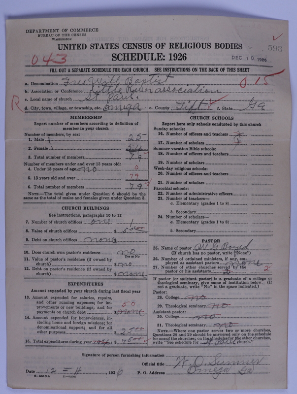 Scan of Free Will Baptists: 593