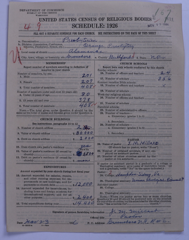 Scan of Presbyterian Church in the United States: 931