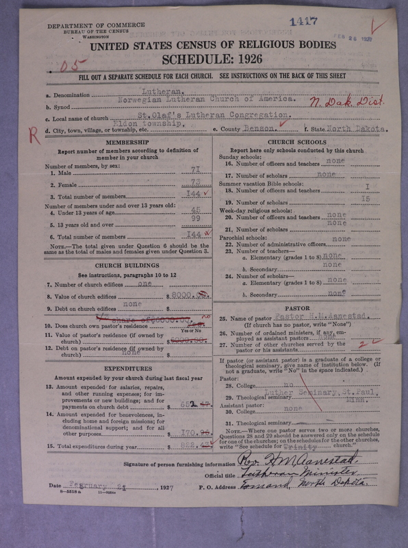 Scan of Norwegian Lutheran Church of America: 1417