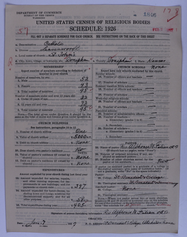 Scan of Roman Catholic Church: 1846