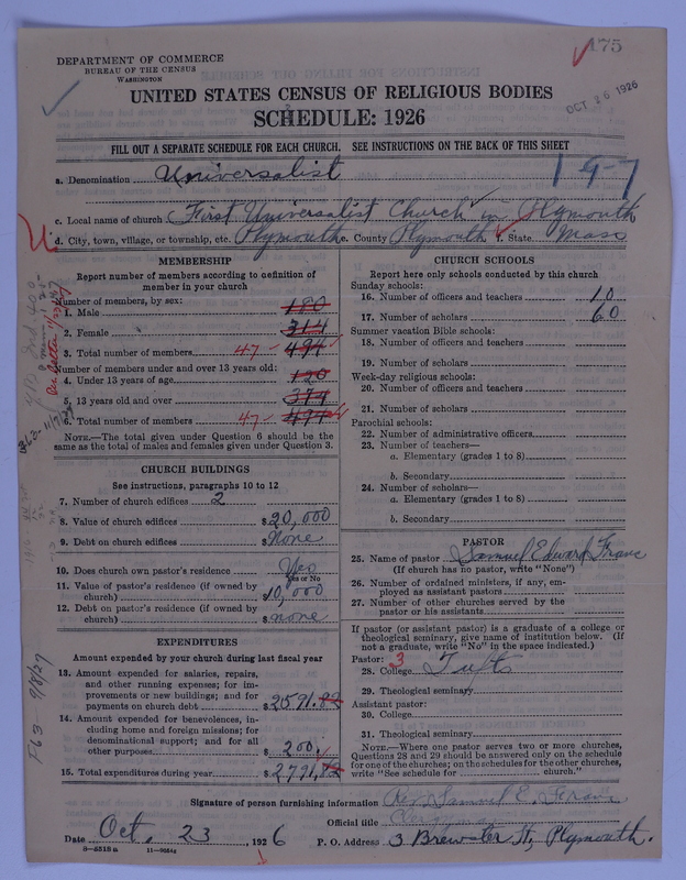 Scan of Universalist Church: 175