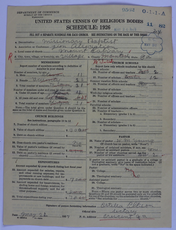 Scan of Negro Baptists: 9562