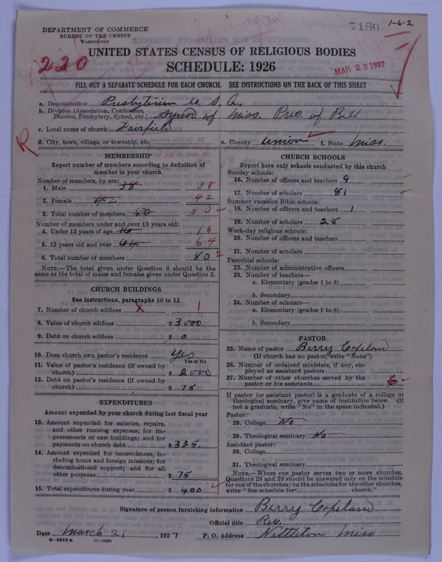 Scan of Presbyterian Church in the United States of America: 7180