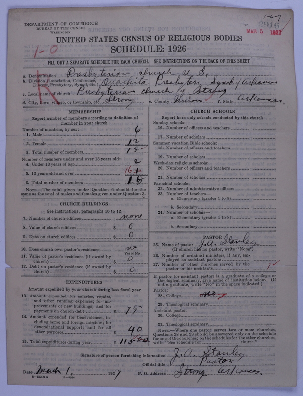 Scan of Presbyterian Church in the United States: 2916