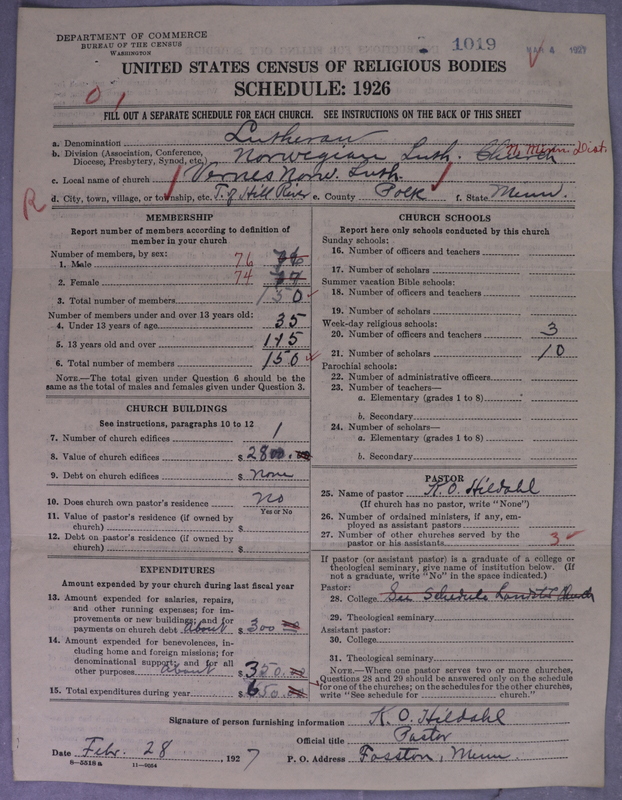 Scan of Norwegian Lutheran Church of America: 1019