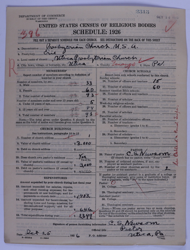 Scan of Presbyterian Church in the United States of America: 2313