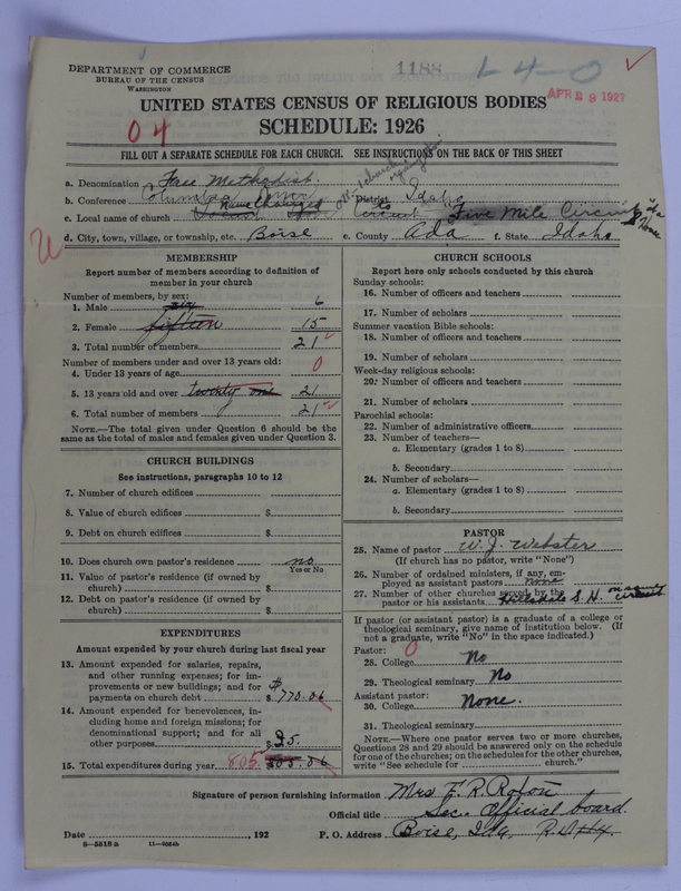Scan of Free Methodist Church of North America: 1188