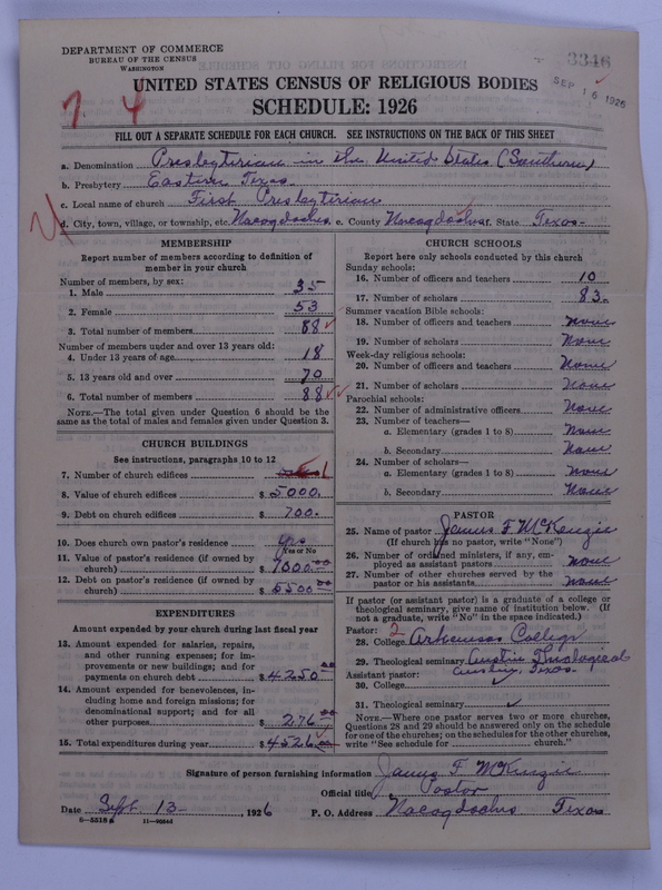 Scan of Presbyterian Church in the United States: 3346