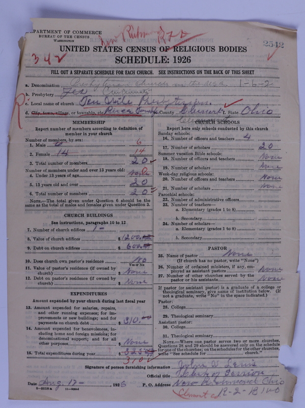 Scan of Presbyterian Church in the United States of America: 2542