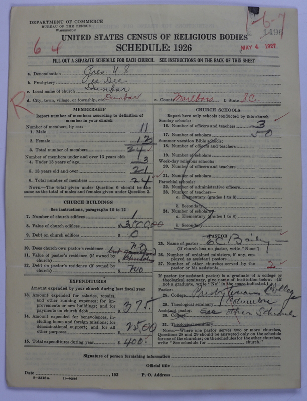 Scan of Presbyterian Church in the United States: 1496