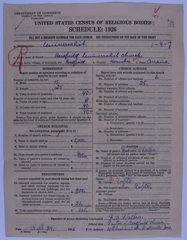 Scan of Universalist Church: 25