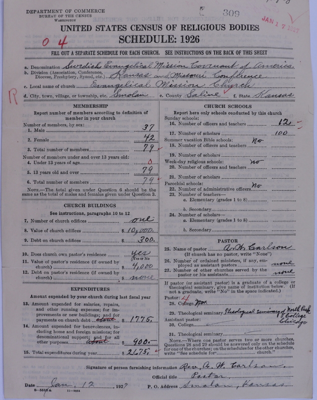 Scan of Swedish Evangelical Mission Covenant of America: 309