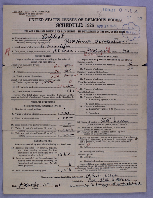 Scan of Negro Baptists: 10031