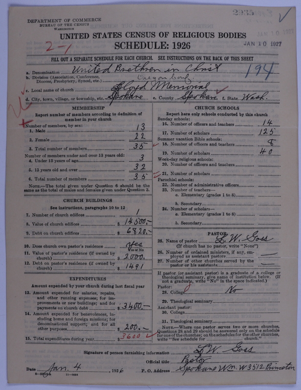 Scan of Church of the United Brethren in Christ: 2935