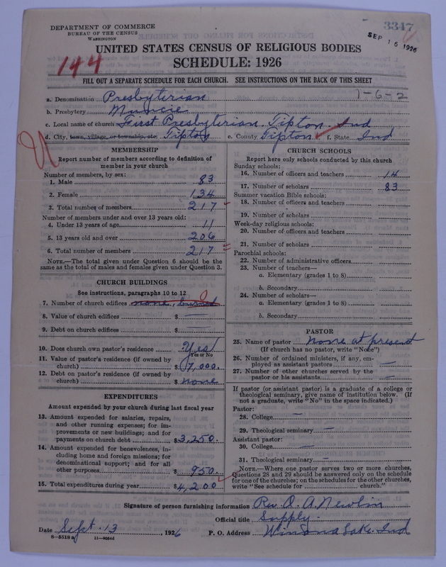 Scan of Presbyterian Church in the United States of America: 3347