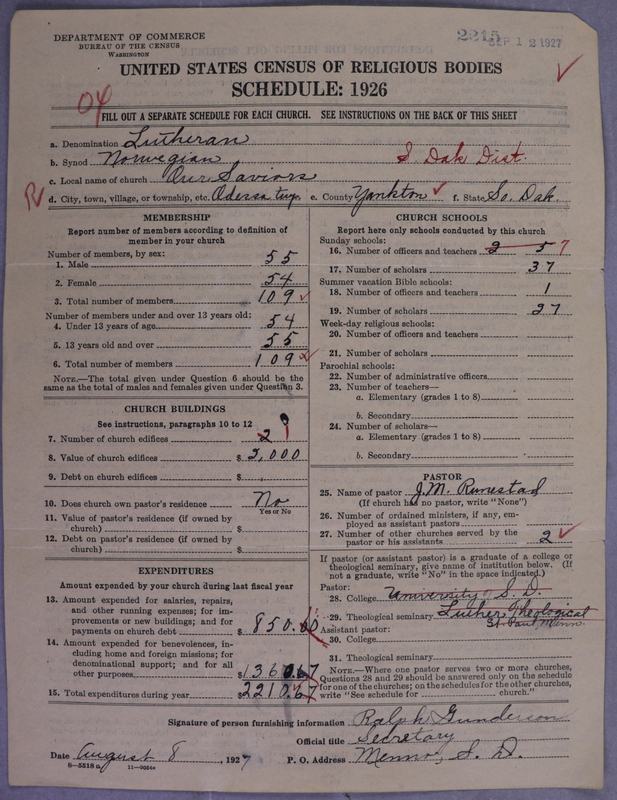 Scan of Norwegian Lutheran Church of America: 2215