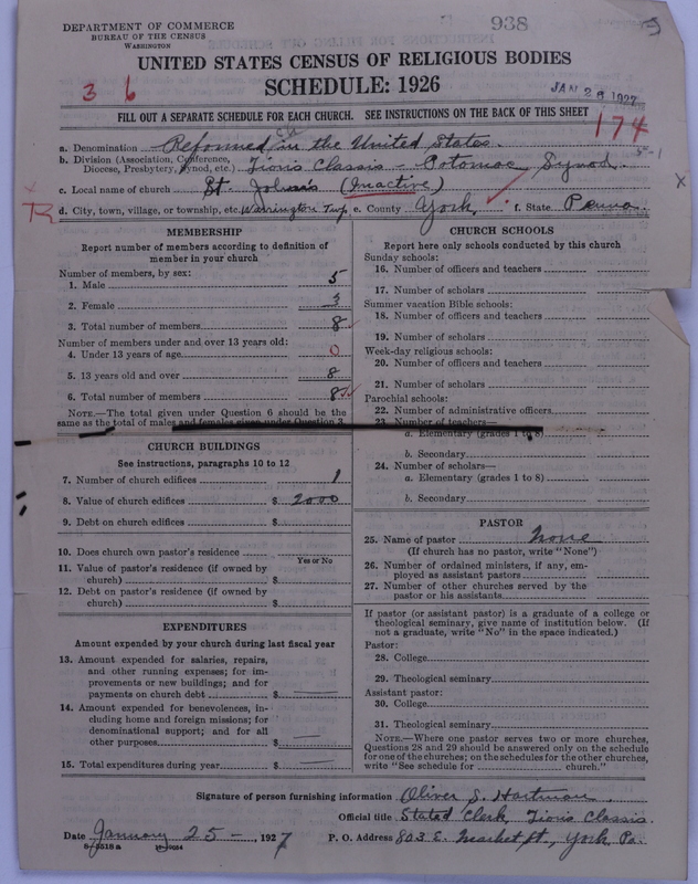 Scan of Reformed Church in the United States: 938