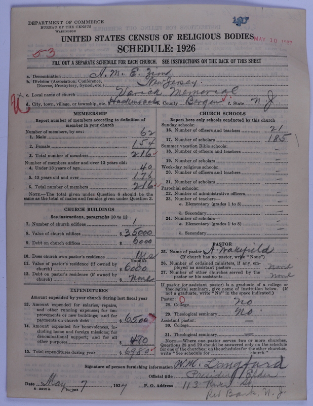 Scan of African Methodist Episcopal Zion Church: 107