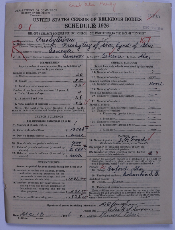 Scan of Presbyterian Church in the United States: 2395