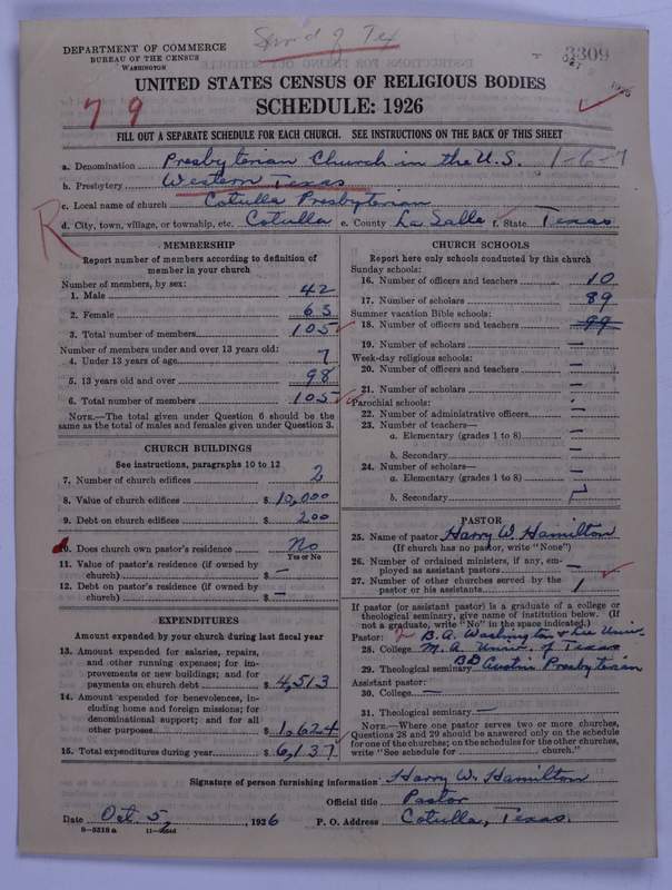 Scan of Presbyterian Church in the United States: 3309