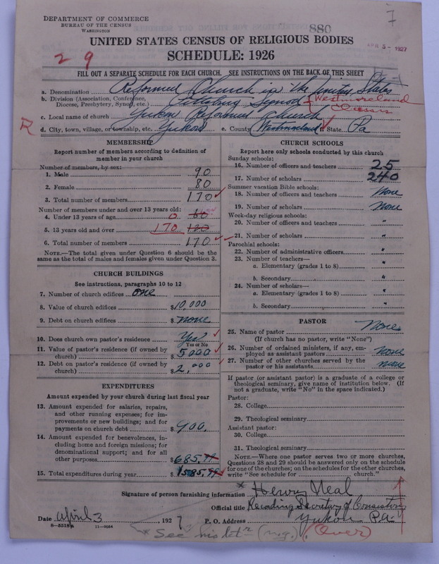 Scan of Reformed Church in the United States: 880