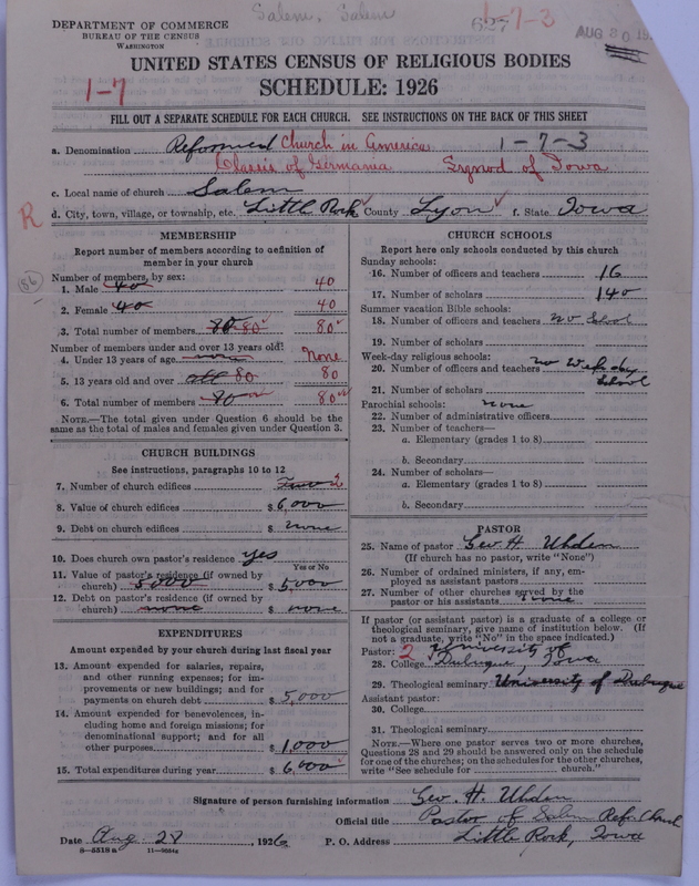 Scan of Reformed Church in America: 627