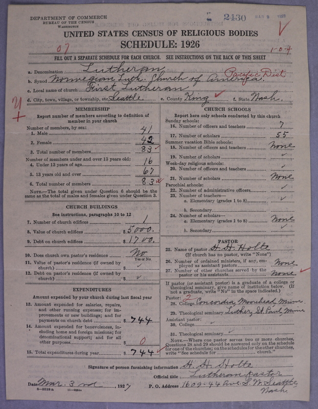 Scan of Norwegian Lutheran Church of America: 2431