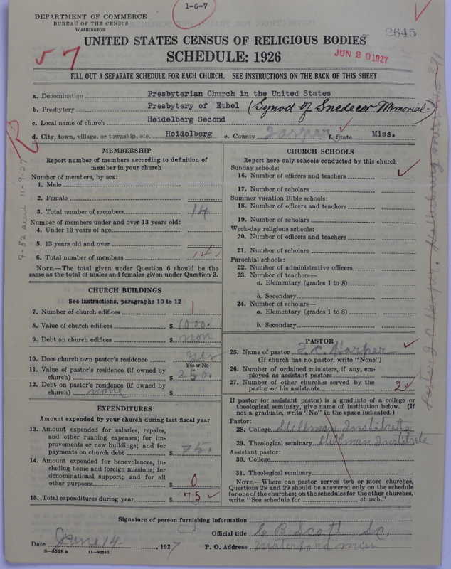 Scan of Presbyterian Church in the United States: 2645