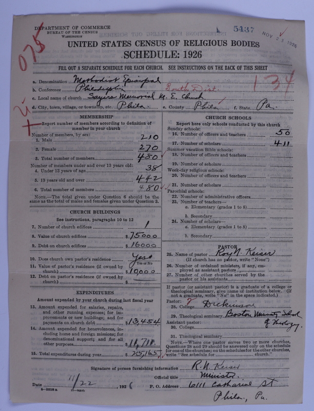 Scan of Methodist Episcopal Church: 5437