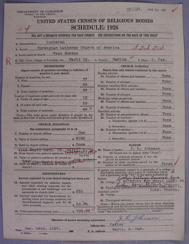 Scan of Norwegian Lutheran Church of America: 2058