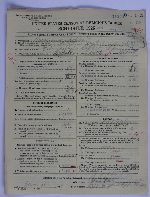Scan of Negro Baptists: 21572