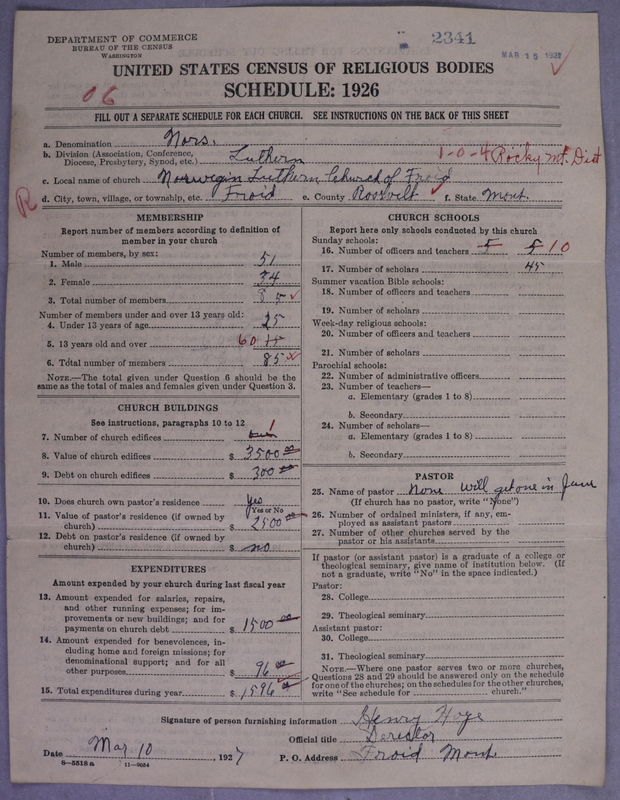 Scan of Norwegian Lutheran Church of America: 2341