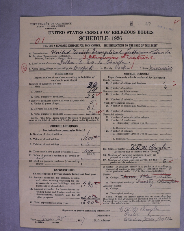 Scan of United Danish Evangelical Lutheran Church in America: 47