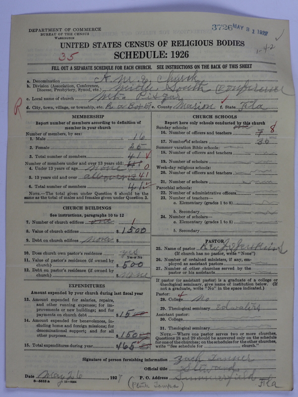 Scan of African Methodist Episcopal Church: 3726
