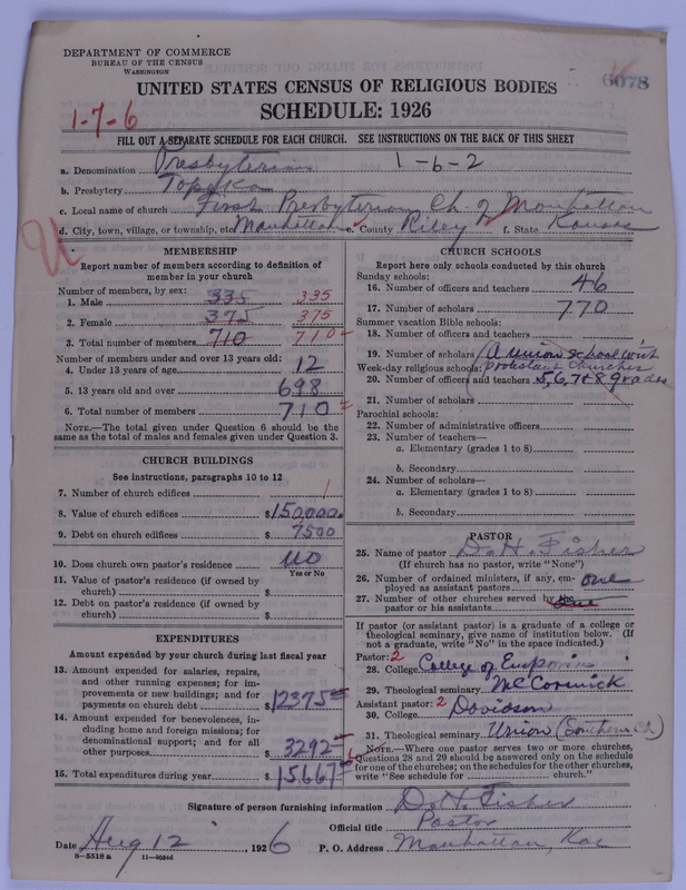 Scan of Presbyterian Church in the United States of America: 6078