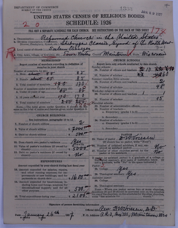 Scan of Reformed Church in the United States: 1333